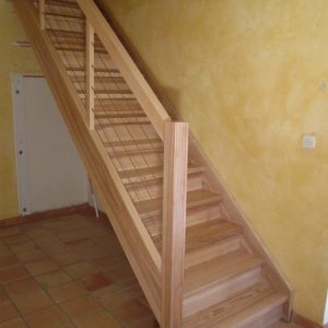 11-08 Escalier droit et rampe cable inox