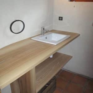 11-07 Meuble de salle de bain en frêne